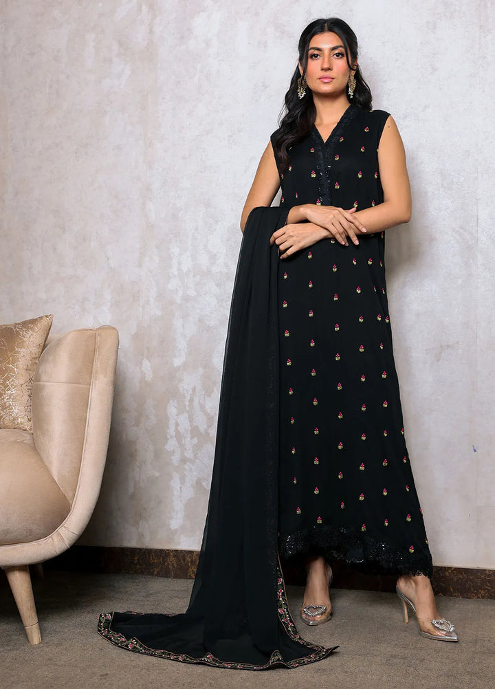 Mehav by Dhara Couture Pret Chiffon 3 Piece Suit Madhubala