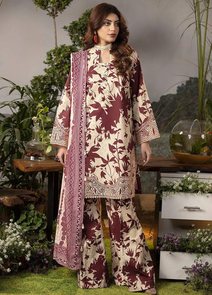Mehr by Sahane Embroidered Lawn Suits Unstitched 3 Piece SNE24M CT-9002 Divine Splendor - Spring Summer Collection