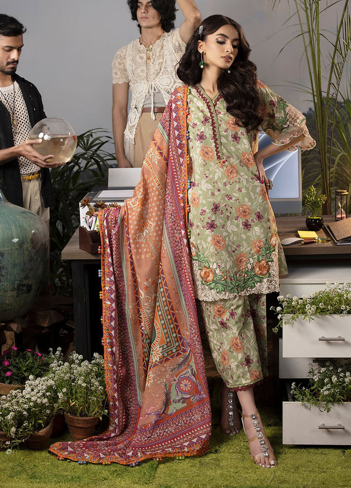Mehr by Sahane Embroidered Lawn Suits Unstitched 3 Piece SNE24M CT-9003 Enchanted Gleam - Spring Summer Collection