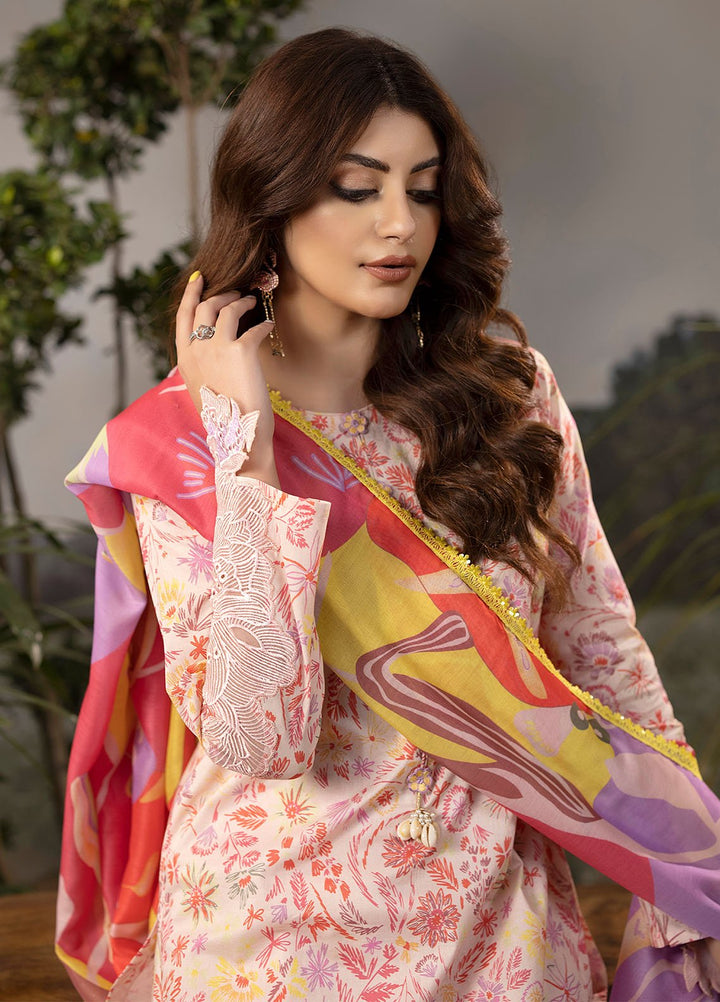 Mehr by Sahane Embroidered Lawn Suits Unstitched 3 Piece SNE24M CT-9005 Glorious Bloom - Spring Summer Collection