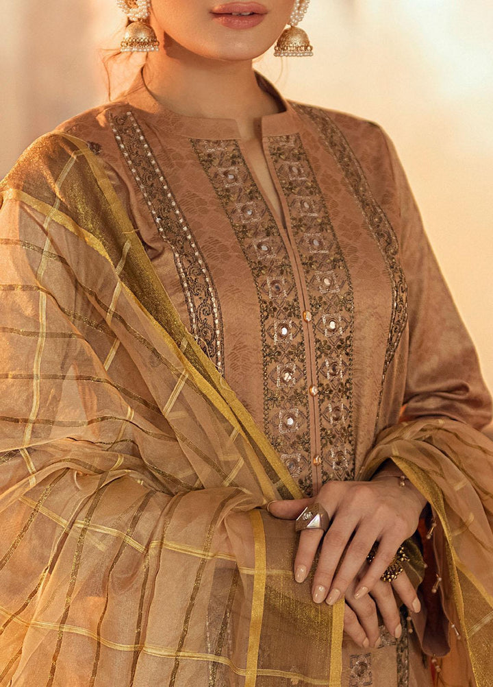 Mehr-e-Gul by Salitex Embroidered Banarsi Suits Unstitched 3 Piece SL21MG WK-00867 - Winter Collection