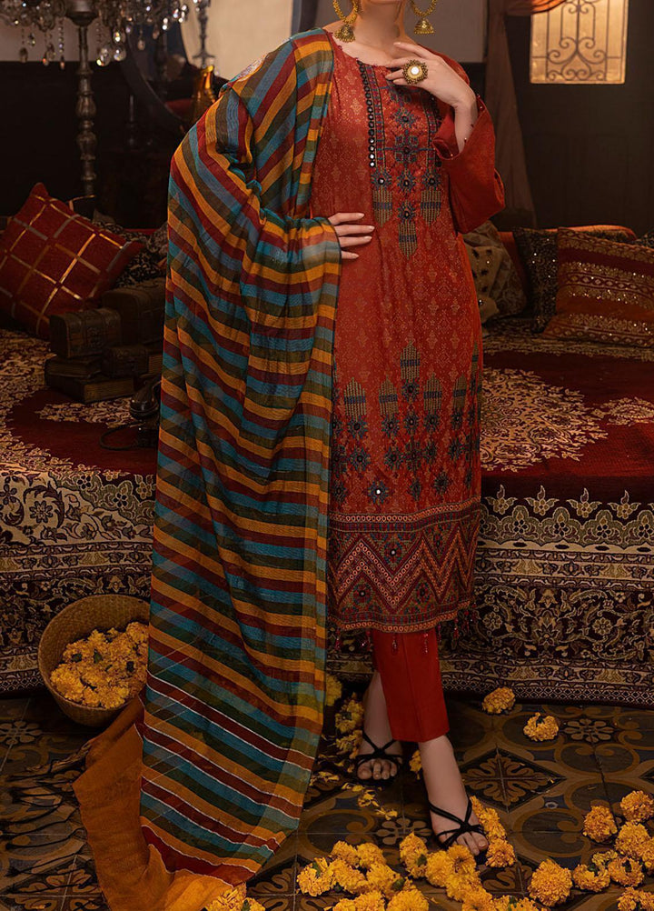 Mehr-e-Gul by Salitex Embroidered Banarsi Suits Unstitched 3 Piece SL21MG WK-00869 - Winter Collection