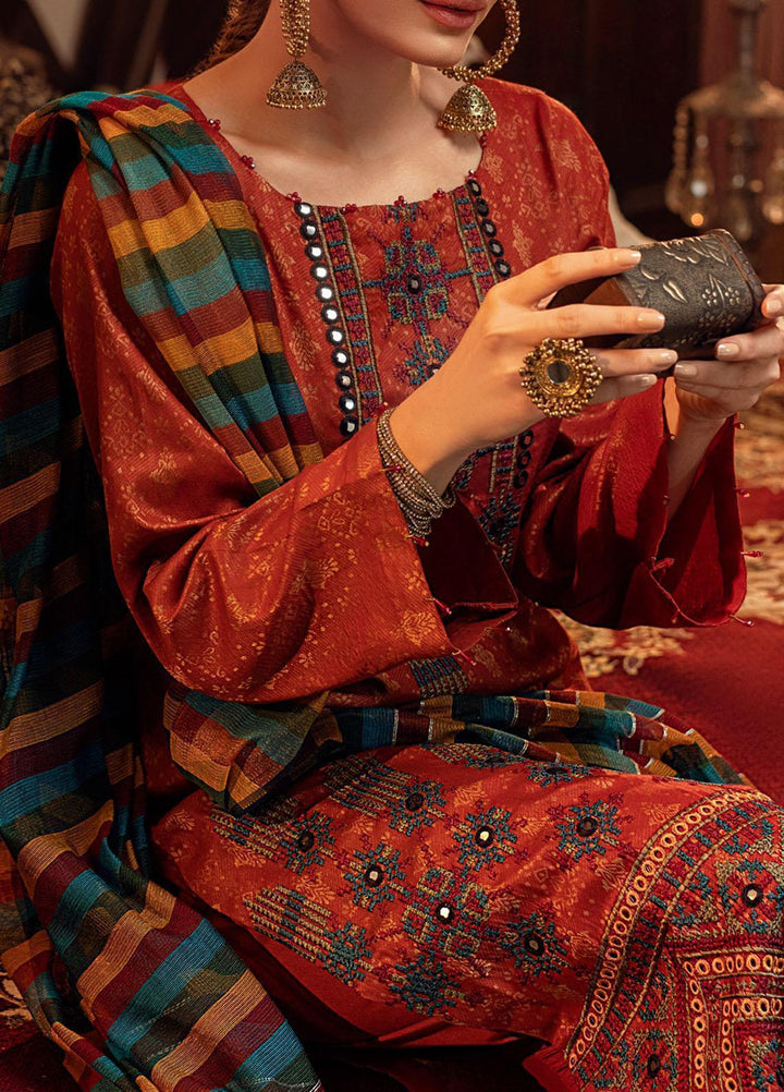 Mehr-e-Gul by Salitex Embroidered Banarsi Suits Unstitched 3 Piece SL21MG WK-00869 - Winter Collection