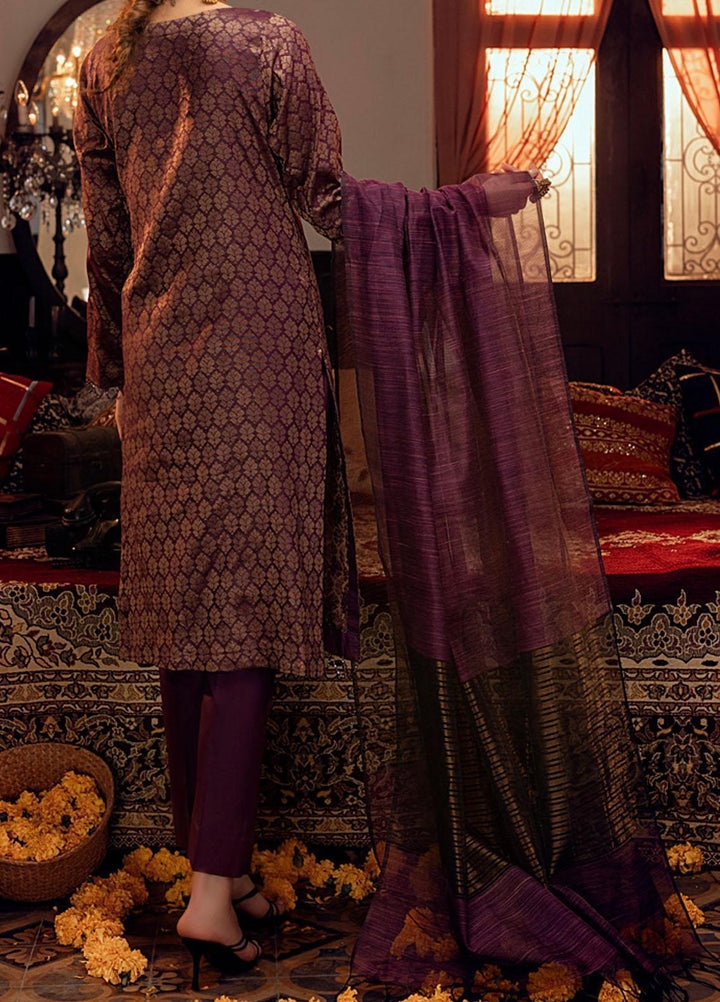 Mehr-e-Gul by Salitex Embroidered Banarsi Suits Unstitched 3 Piece SL21MG WK-00871 - Winter Collection