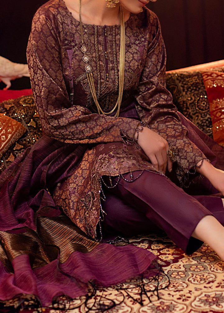 Mehr-e-Gul by Salitex Embroidered Banarsi Suits Unstitched 3 Piece SL21MG WK-00871 - Winter Collection