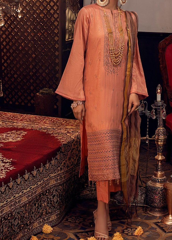 Mehr-e-Gul by Salitex Embroidered Banarsi Suits Unstitched 3 Piece SL21MG WK-00872 - Winter Collection