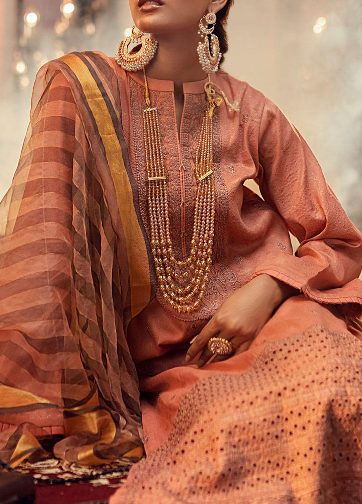 Mehr-e-Gul by Salitex Embroidered Banarsi Suits Unstitched 3 Piece SL21MG WK-00872 - Winter Collection