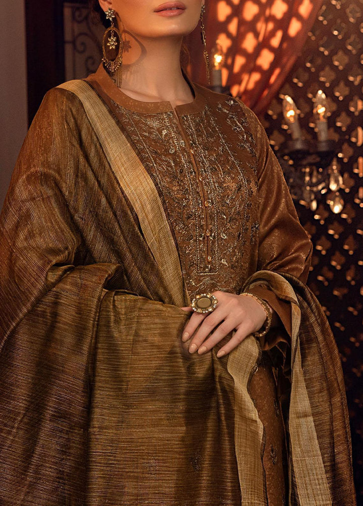 Mehr-e-Gul by Salitex Embroidered Banarsi Suits Unstitched 3 Piece SL21MG WK-00873 - Winter Collection