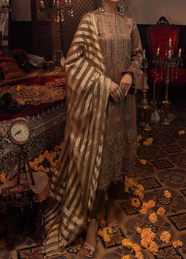 Mehr-e-Gul by Salitex Embroidered Banarsi Suits Unstitched 3 Piece SL21MG WK-00874 - Winter Collection