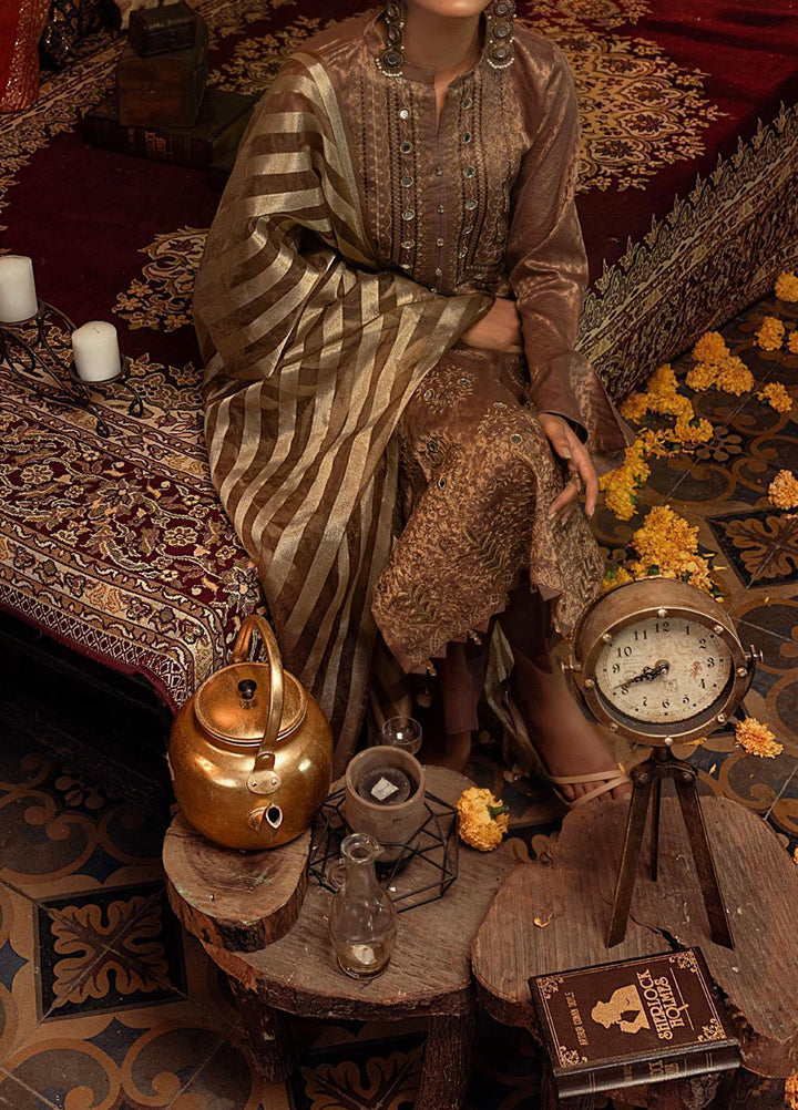 Mehr-e-Gul by Salitex Embroidered Banarsi Suits Unstitched 3 Piece SL21MG WK-00874 - Winter Collection