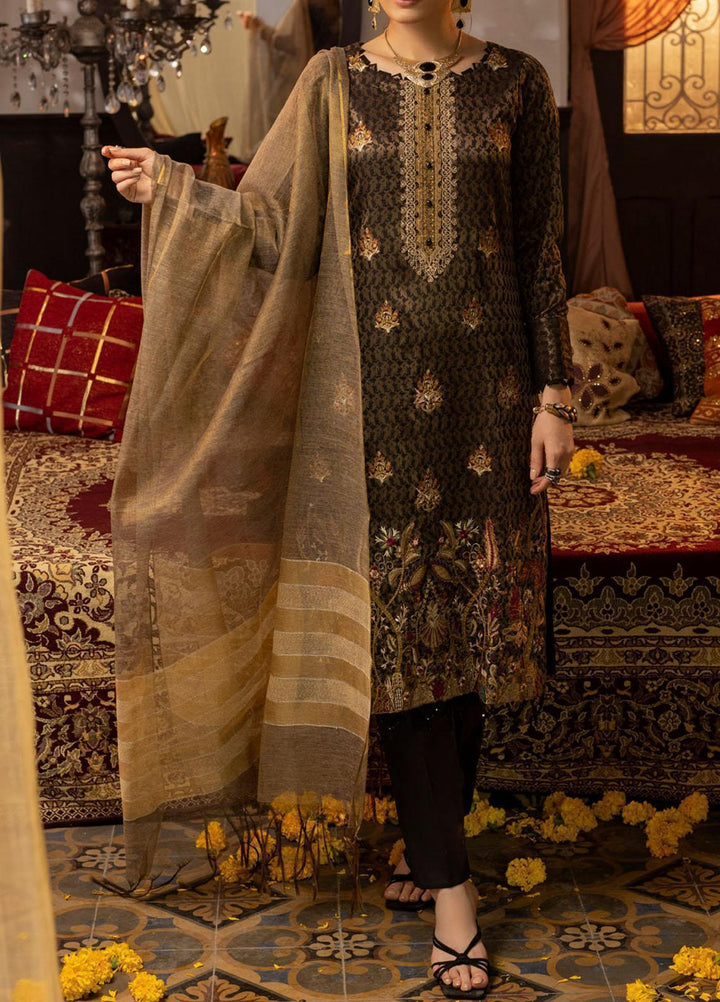 Mehr-e-Gul by Salitex Embroidered Banarsi Suits Unstitched 3 Piece SL21MG WK-00875 - Winter Collection