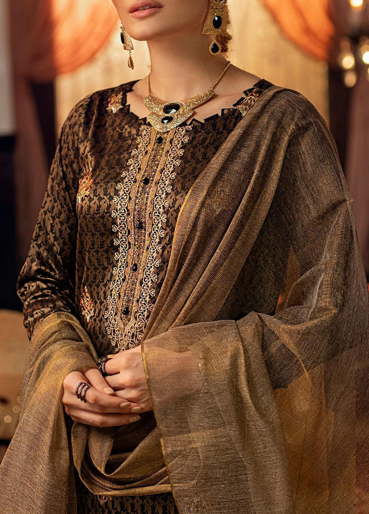 Mehr-e-Gul by Salitex Embroidered Banarsi Suits Unstitched 3 Piece SL21MG WK-00875 - Winter Collection