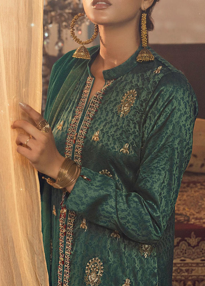 Mehr-e-Gul by Salitex Embroidered Banarsi Suits Unstitched 3 Piece SL21MG WK-00876 - Winter Collection