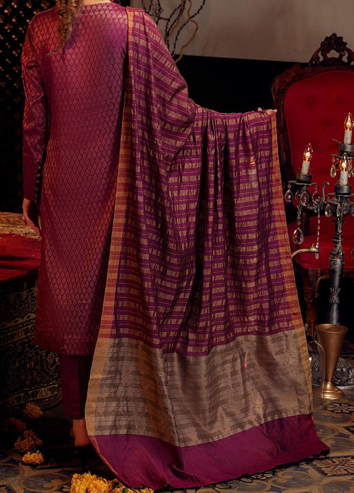 Mehr-e-Gul by Salitex Embroidered Banarsi Suits Unstitched 3 Piece SL21MG WK-00877 - Winter Collection