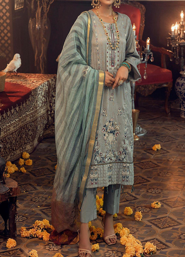 Mehr-e-Gul by Salitex Embroidered Banarsi Suits Unstitched 3 Piece SL21MG WK-00878 - Winter Collection