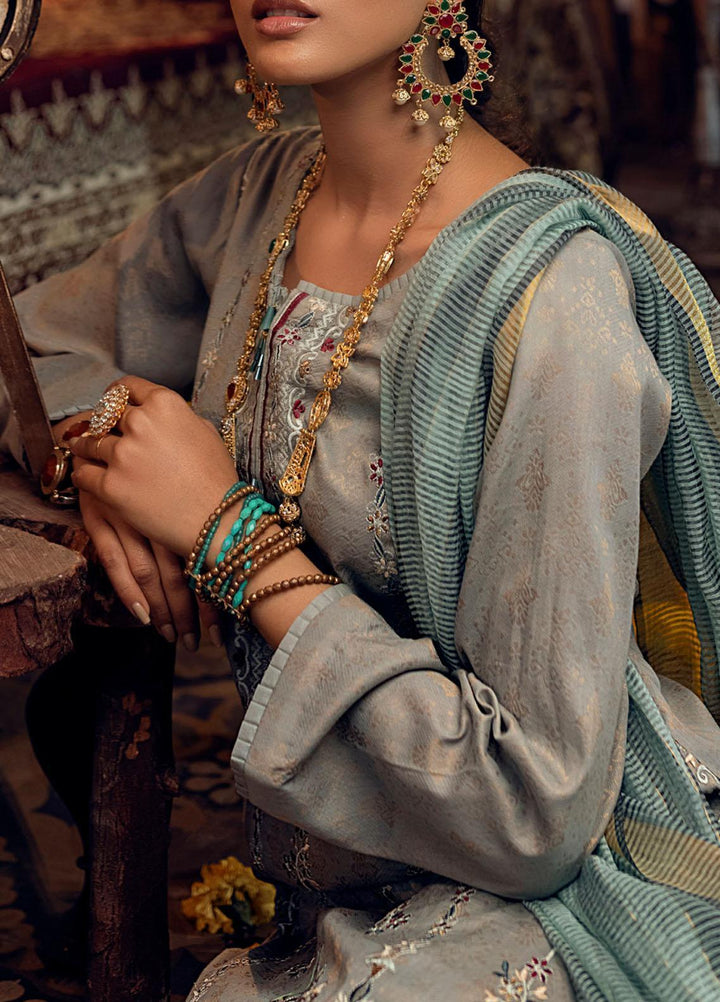 Mehr-e-Gul by Salitex Embroidered Banarsi Suits Unstitched 3 Piece SL21MG WK-00878 - Winter Collection