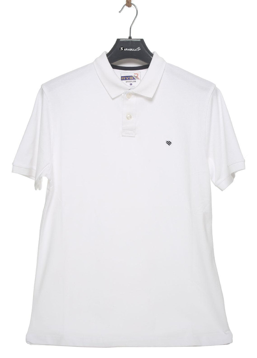 Sanaulla Exclusive Range Cotton Casual Men T-Shirts - 3627 White