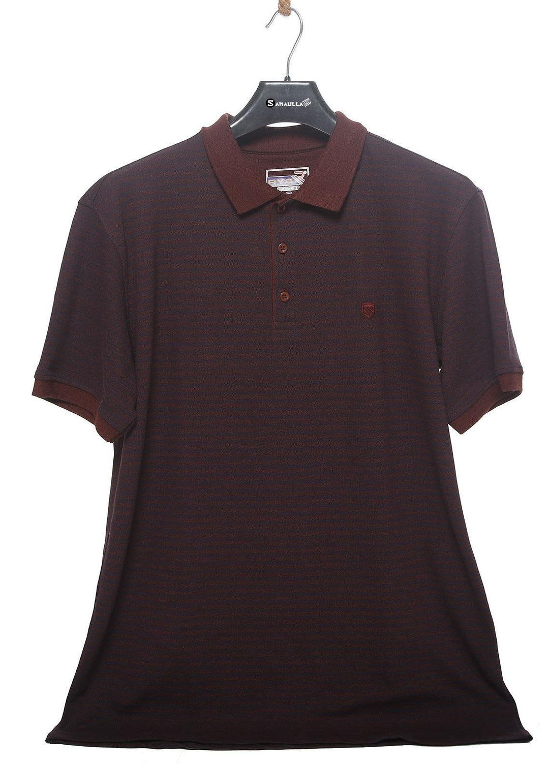 Sanaulla Exclusive Range Cotton Casual T-Shirts for Men -  5069 Maroon