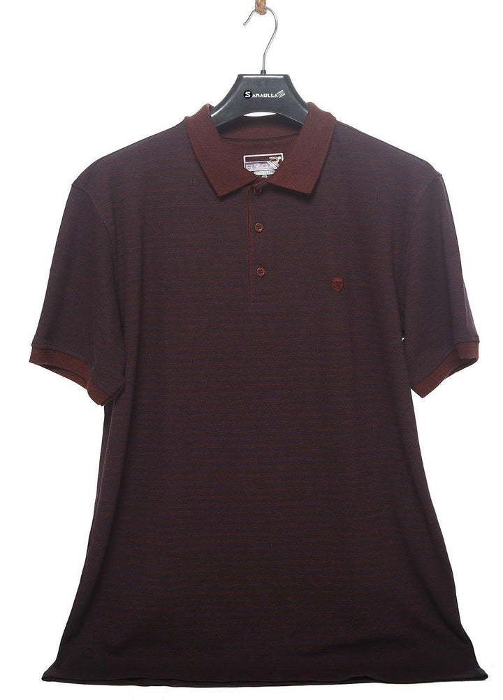 Sanaulla Exclusive Range Cotton Casual T-Shirts for Men -  5069 Maroon