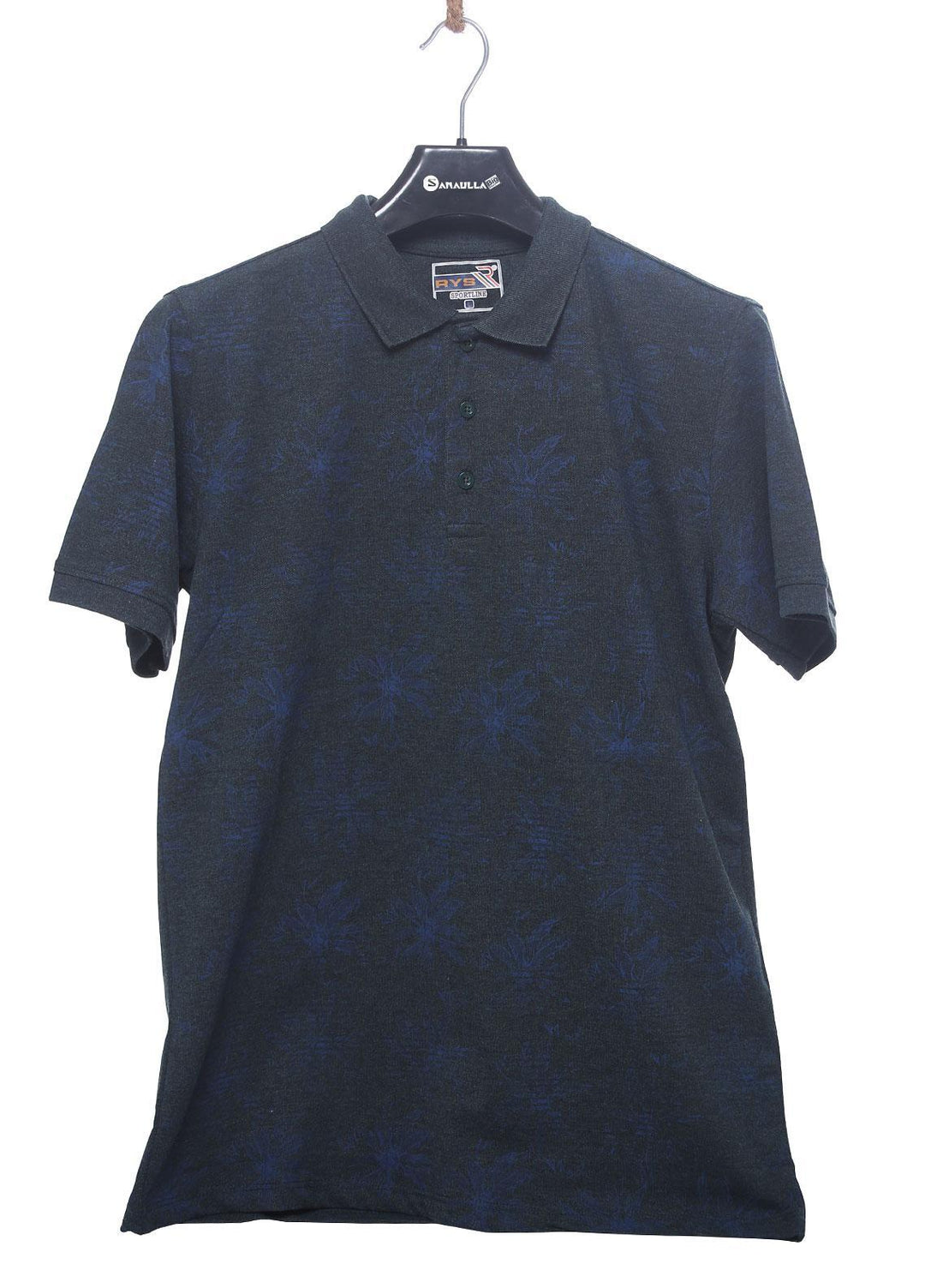 Sanaulla Exclusive Range Cotton Casual Men T-Shirts - D-5052 L-Blue