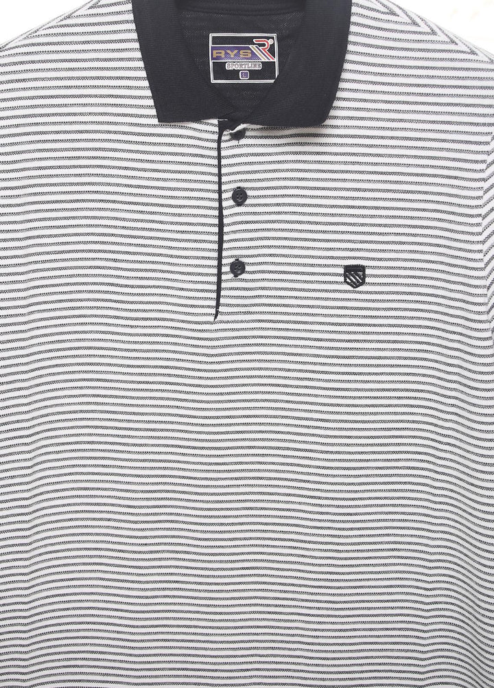 Sanaulla Exclusive Range Cotton Casual T-Shirts for Men -  D-5210 White