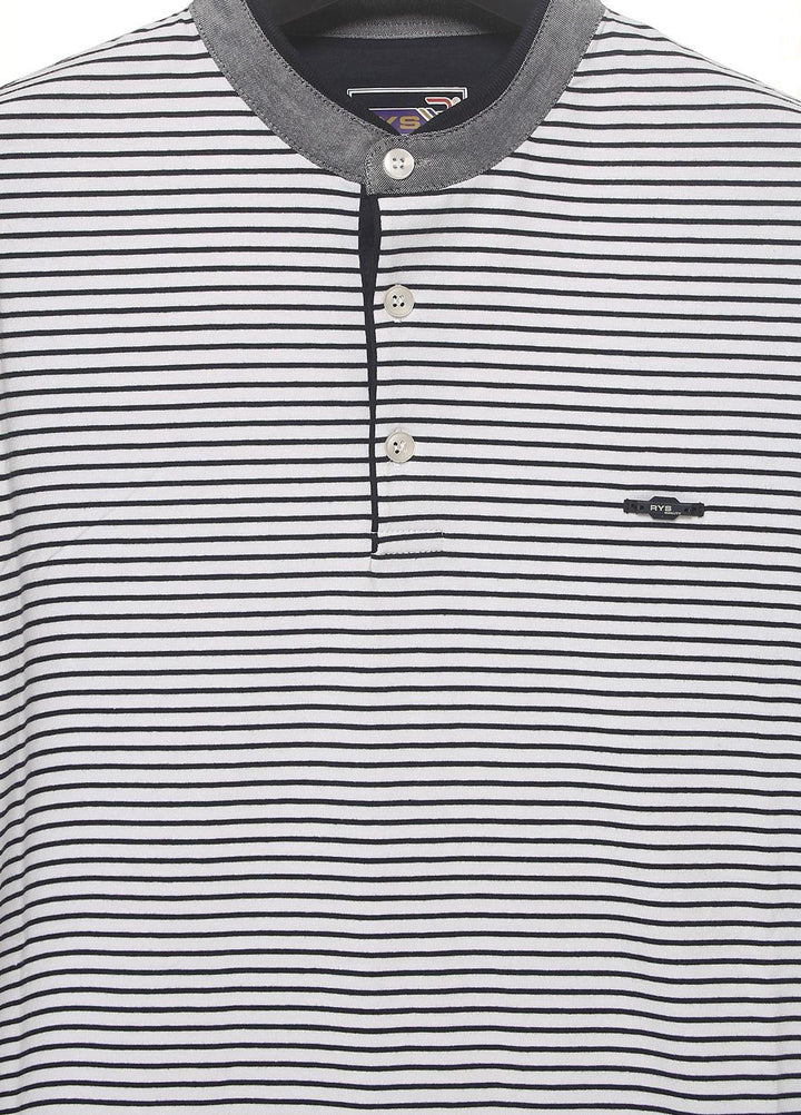 Sanaulla Exclusive Range Cotton Casual T-Shirts for Men -  D-5627 White