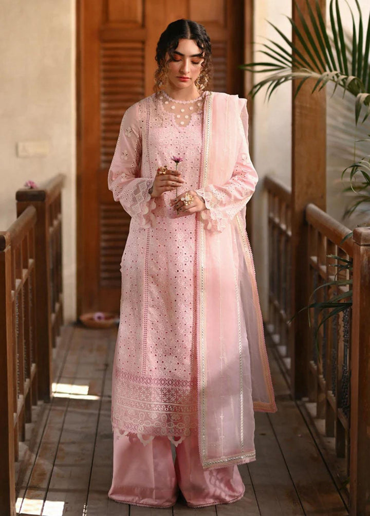 Menakumare By Aabyaan Embroidered Schiffli Suits Unstitched 3 Piece ABY23M AE-01 Zareena - Eid Collection