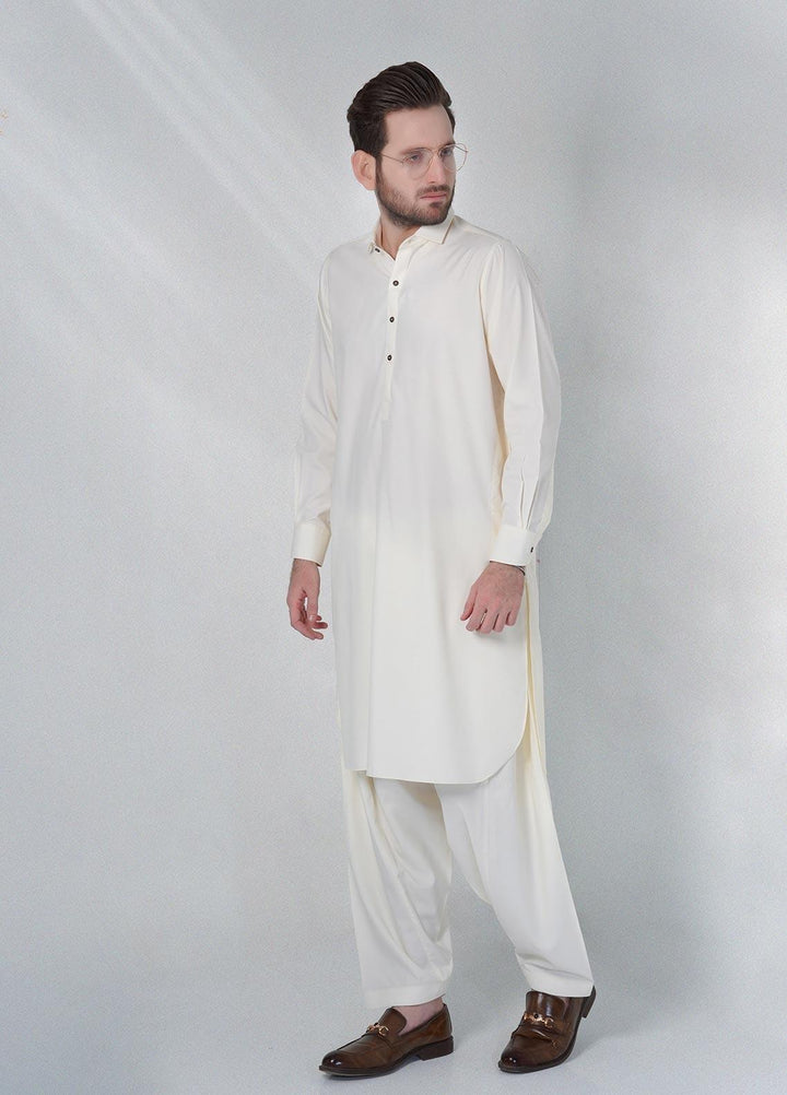 Brands & Blends Cotton Formal Shalwar Kameez for Men -  D#01 Cream
