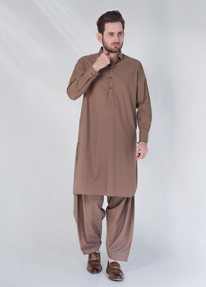 Brands & Blends Cotton Formal Shalwar Kameez for Men -  D#03 Brown