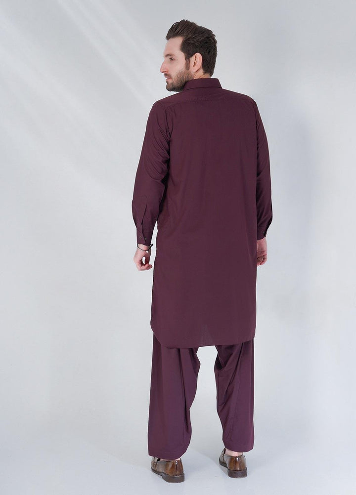 Brands & Blends Cotton Formal Shalwar Kameez for Men -  D#06 Maroon