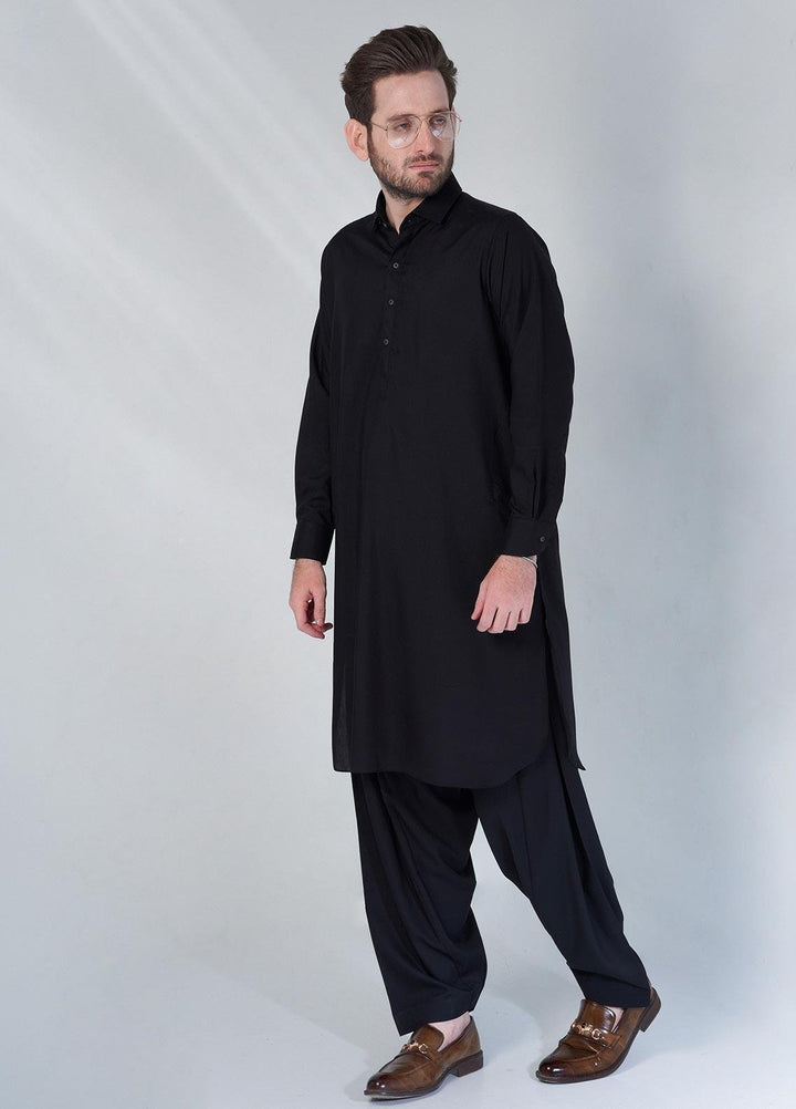 Brands & Blends Cotton Formal Shalwar Kameez for Men -  D#11 Black