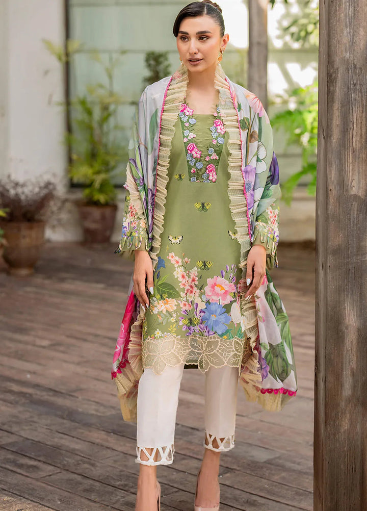Meraki By Asifa and Nabeel Embroidered Lawn Suits Unstitched 3 Piece AN24M2 MK-07 Meyna - Summer Collection