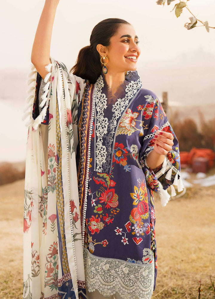 Meraki By Asifa Nabeel Embroidered Lawn Suits Unstitched 3 Piece AN24ML Alora - Spring Summer Collection