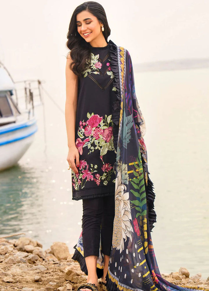 Meraki By Asifa Nabeel Embroidered Lawn Suits Unstitched 3 Piece AN24ML Daphne - Spring Summer Collection