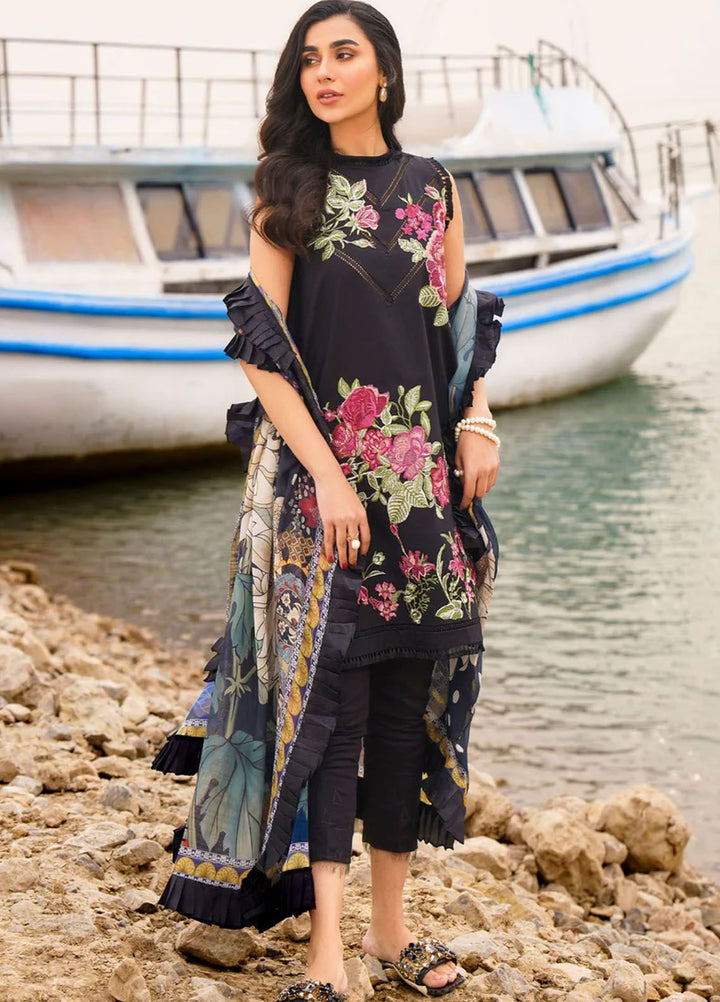 Meraki By Asifa Nabeel Embroidered Lawn Suits Unstitched 3 Piece AN24ML Daphne - Spring Summer Collection