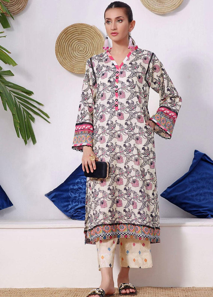 Meraki By Khas Printed Lawn Suits Unstitched 2 Piece KHS23M RKT-1905 - Summer Collection