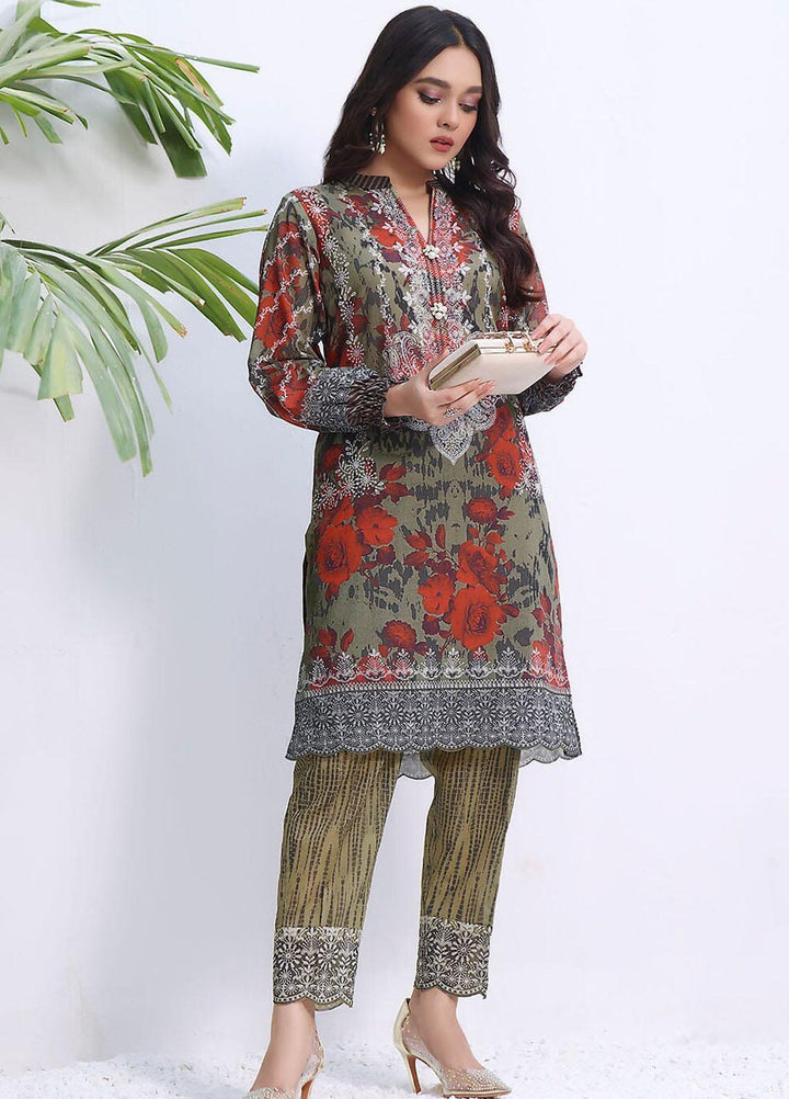 Meraki By Khas Printed Lawn Suits Unstitched 2 Piece KHS23M RKT-1910 - Summer Collection