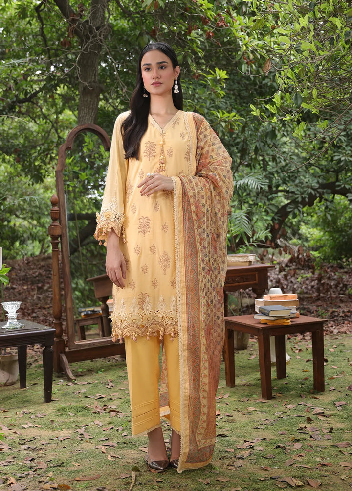 Mina By Salitex Embroidered Lawn Suit Unstitched 3 Piece SUNS24ALM001UT - Summer Collection
