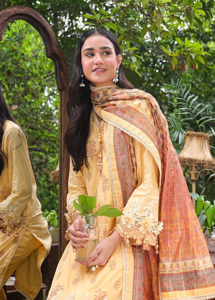 Mina By Salitex Embroidered Lawn Suit Unstitched 3 Piece SUNS24ALM001UT - Summer Collection