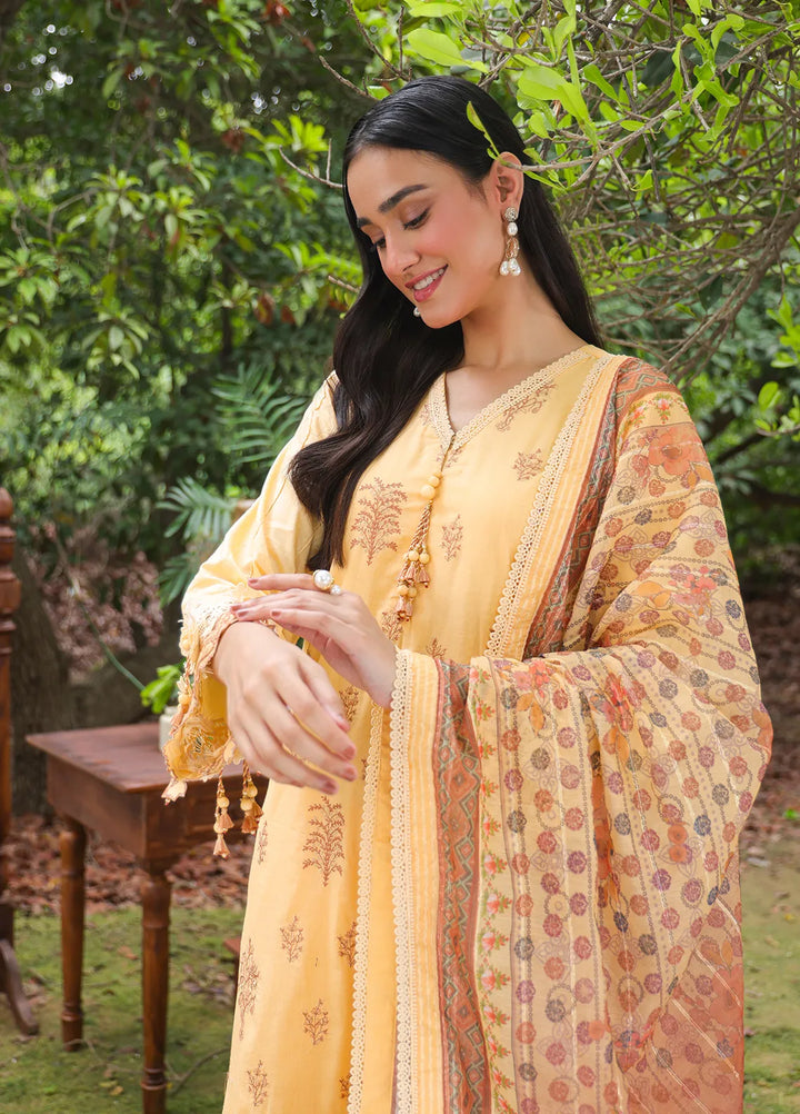 Mina By Salitex Embroidered Lawn Suit Unstitched 3 Piece SUNS24ALM001UT - Summer Collection