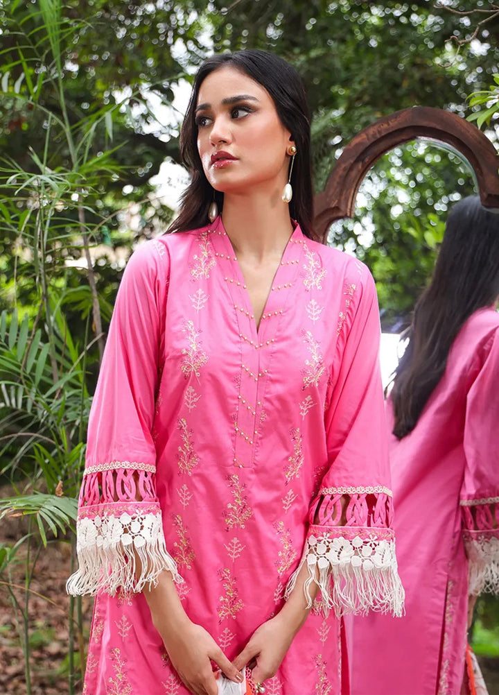 Mina By Salitex Embroidered Lawn Suit Unstitched 3 Piece SUNS24ALM002UT - Summer Collection