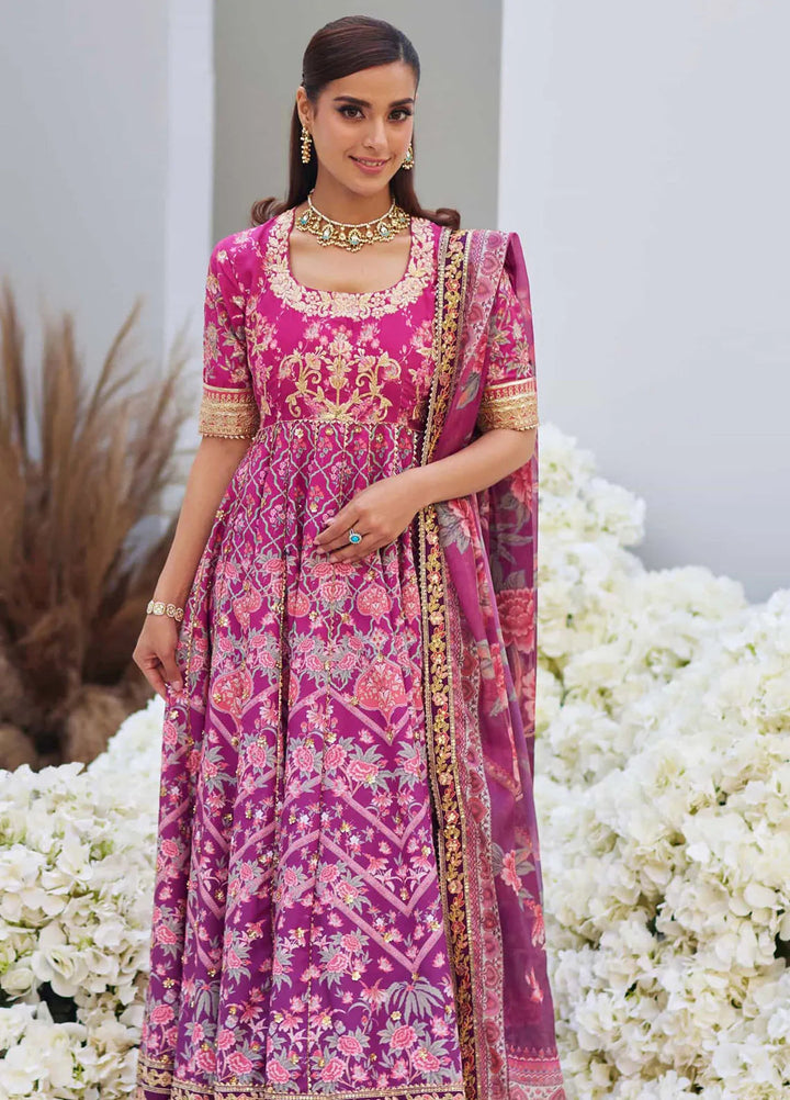 Mina Hasan Embroidered Raw Silk Suit Unstitched 3 Piece Nisha - Formal Collection