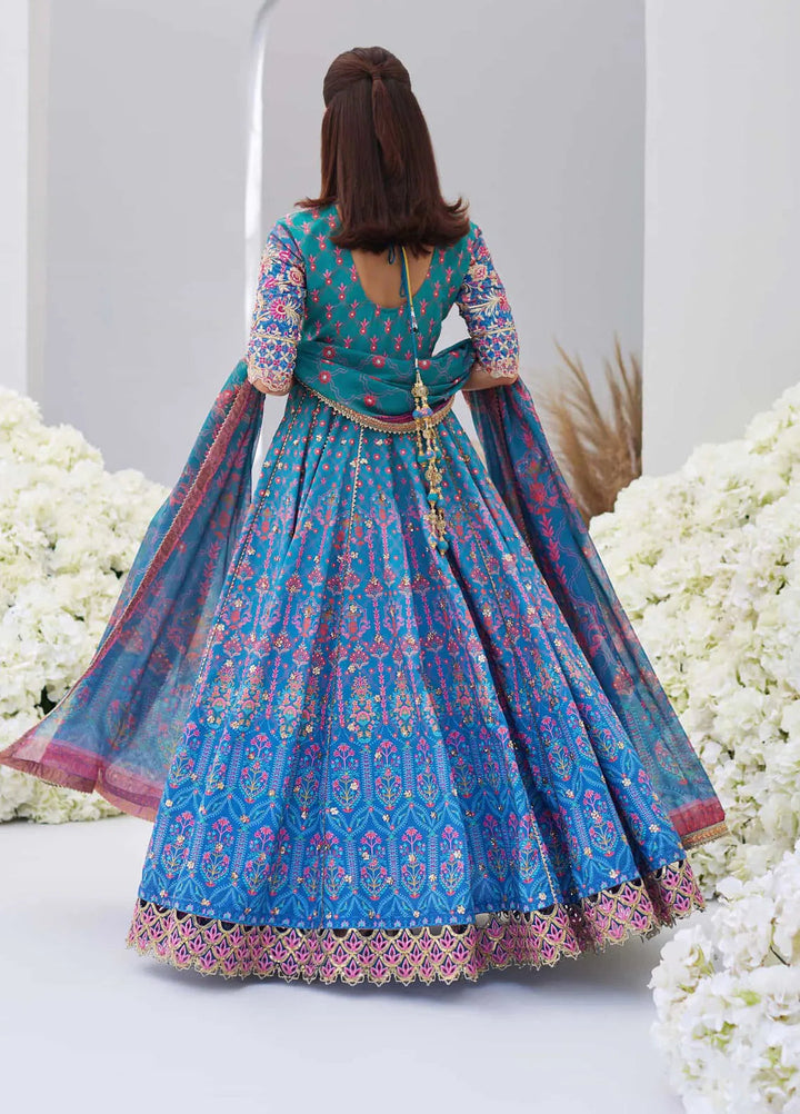 Mina Hasan Embroidered Raw Silk Suit Unstitched 3 Piece Zayna - Formal Collection