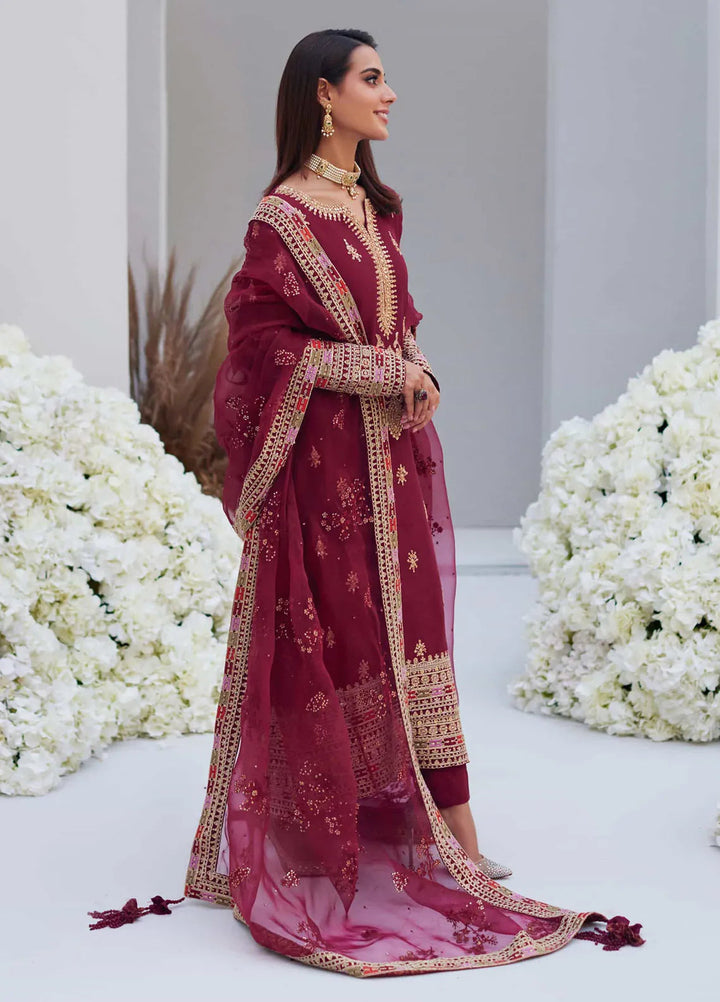 Mina Hasan Embroidered Silk Suit Unstitched 3 Piece Maya - Formal Collection