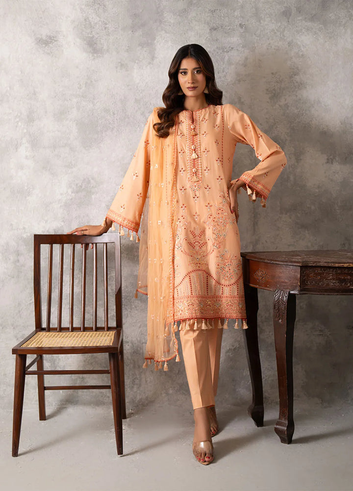 Mina Jan by Salitex Embroidered Lawn Suits Unstitched 3 Piece SUNS24MI061UT - Summer Collection