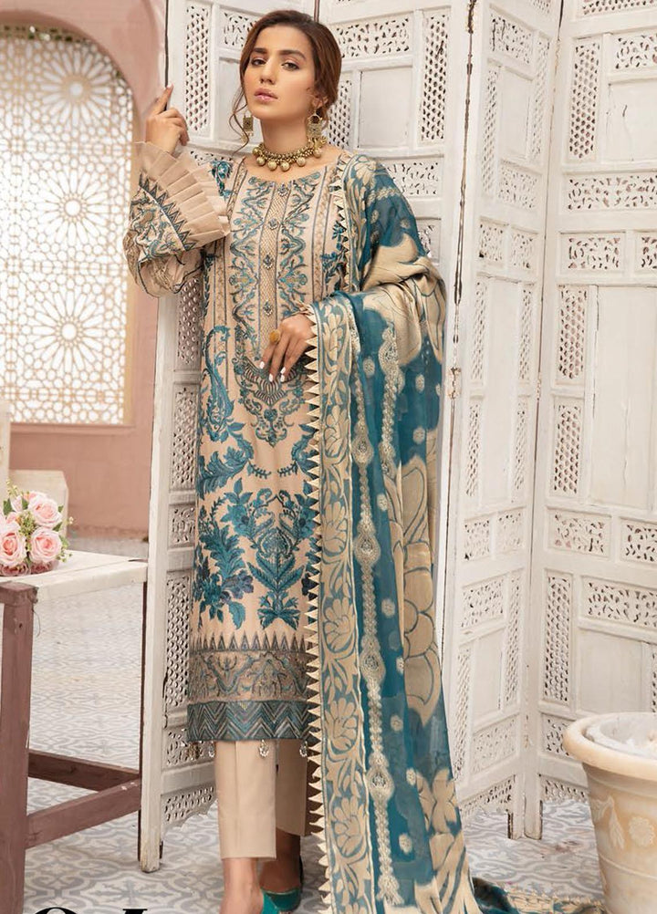 Mina Naqsh by Riaz Arts Embroidered Swiss Suits Unstitched 3 Piece RA21MN SL-04 - Summer Collection