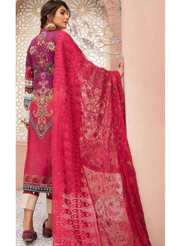 Mina Naqsh by Riaz Arts Embroidered Swiss Suits Unstitched 3 Piece RA21MN SL-08 - Summer Collection
