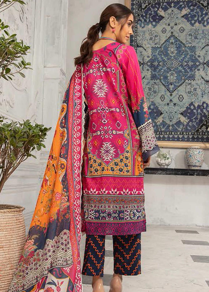 Mina Sophia By Riaz Arts Embroidered Lawn Suits Unstitched 3 Piece RA21MS D-05 - Summer Collection