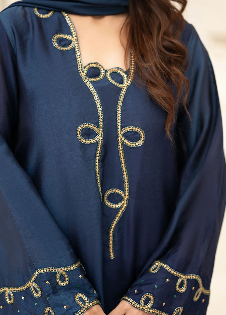 Minha by Miras Pret Embroidered Silk 3 Piece Rael