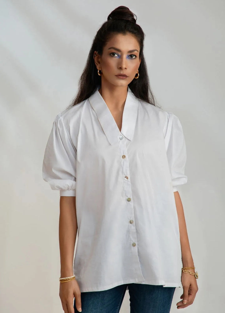 Minutiae Pret Printed Cotton Shirt Chelsea Collar Button-Down